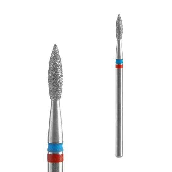 Staleks / Алмазна фреза / EXPERT DUO / Полум'я / синьо-червоний