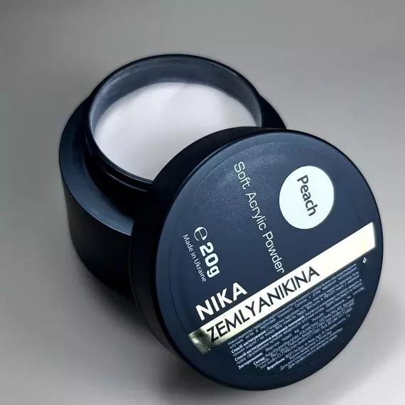 Nika Zemlyanikina / Акриловая пудра / Soft acrylic powder / Peach / 20 г