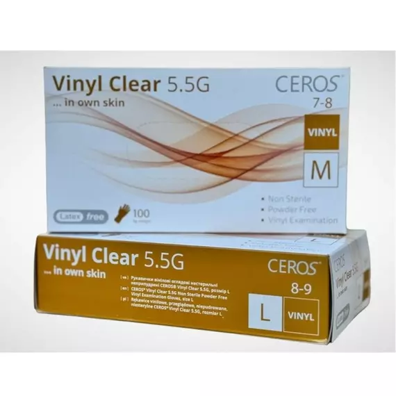 CEROS / Вінілові рукавички / Clear (прозорі)