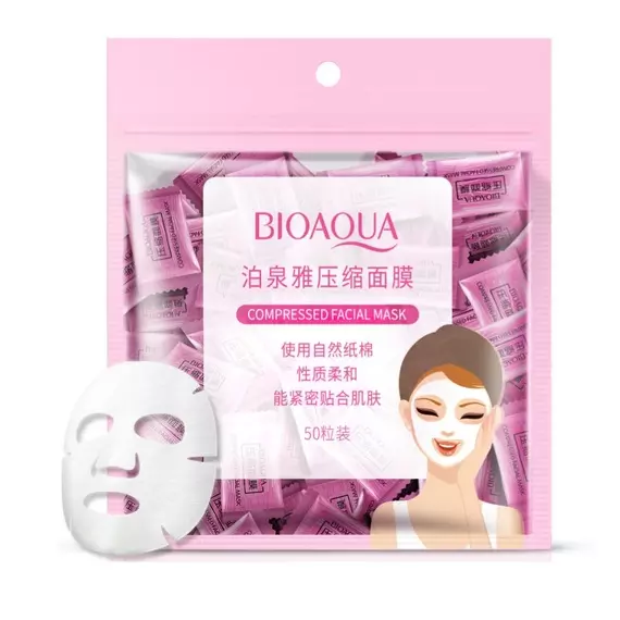 Маска для обличчя пресована / Bioaqua Compression Facial Mask / 1 шт