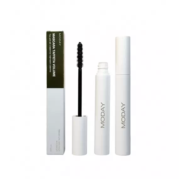 MODAY / Туш для вій з ефектом тафтового завитка / Taffeta Volume Mascara / 10 грам