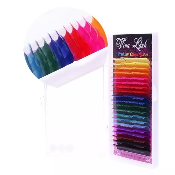Вії Viva Lash / Мікс / Кольорові веселка