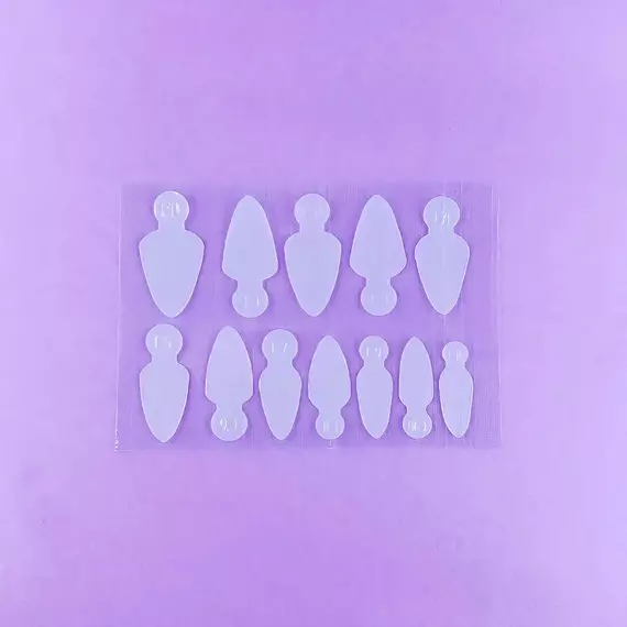 DNKa’ / Багаторазові силіконові молди для моделювання френчу / 6 розмірів / 36 штук / #0002