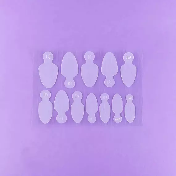 DNKa’ / Багаторазові силіконові молди для моделювання френчу / 6 розмірів / 36 штук / #0003