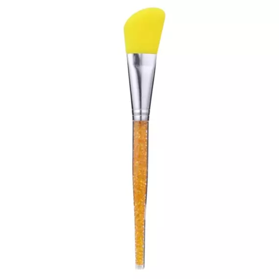 Кисть силіконова косметологічна / жовта