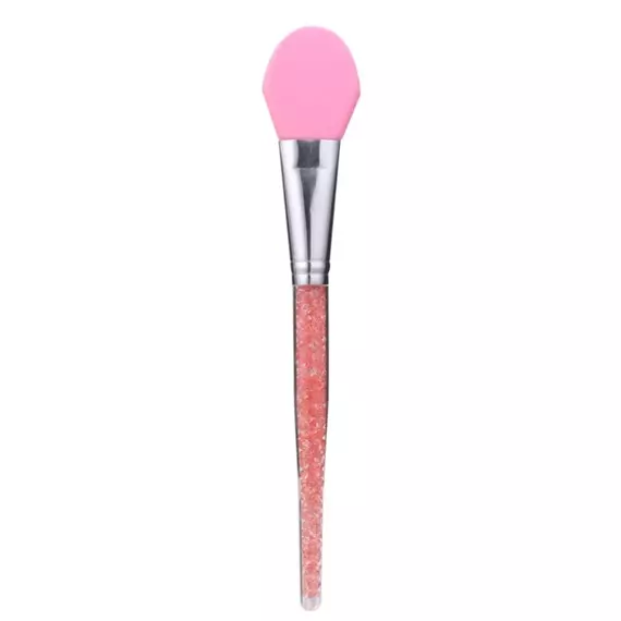 Кисть силіконова косметологічна / розова