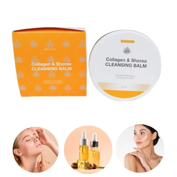 MODAY / Очищаючий бальзам для обличчя / Cleansing Balm Collagen & Shorea / 100 мл ( розпродаж термін до 14.12.25 )