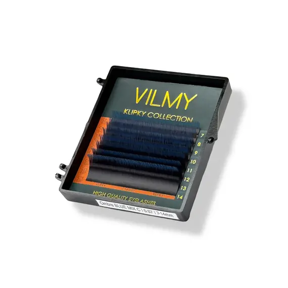 Вії VILMY KLIPKY / two-tone / blue / Мікс / 8 ліній