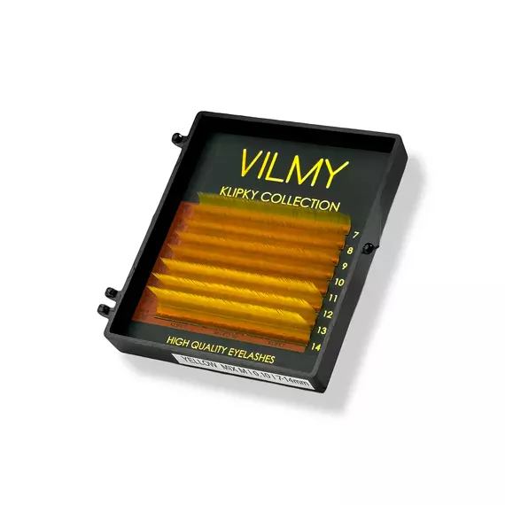 Вії VILMY / KLIPKY / yellow / Мікс / 8 ліній