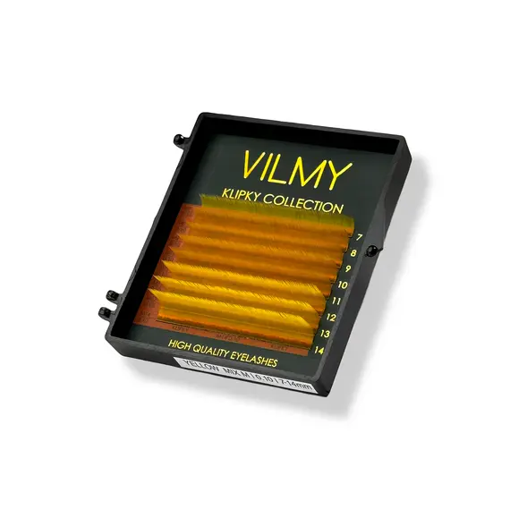 Вії VILMY / KLIPKY / yellow / Мікс / 8 ліній