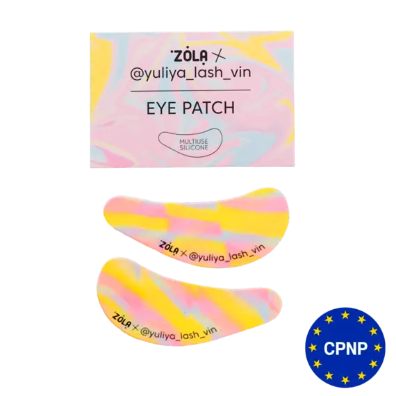 Zola / Yuliya Lash Vin / Багатофункціональні силіконові патчі / Жовто-рожево-блакитні Розводи