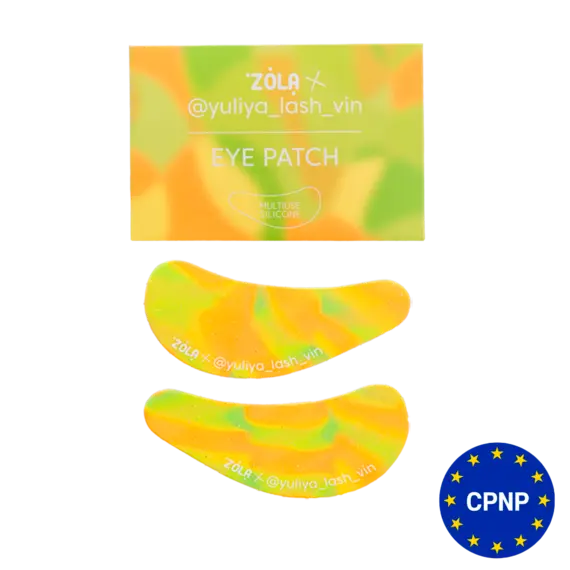 Zola / Yuliya Lash Vin / Багатофункціональні силіконові патчі / Зелено-помаранчеві