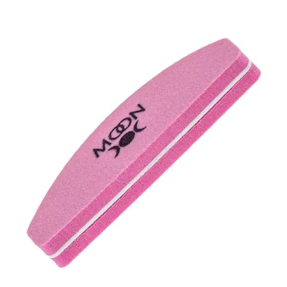MOON FULL / Пилка-баф для нігтів / Pink Small / 120/180 / 46 шт/уп