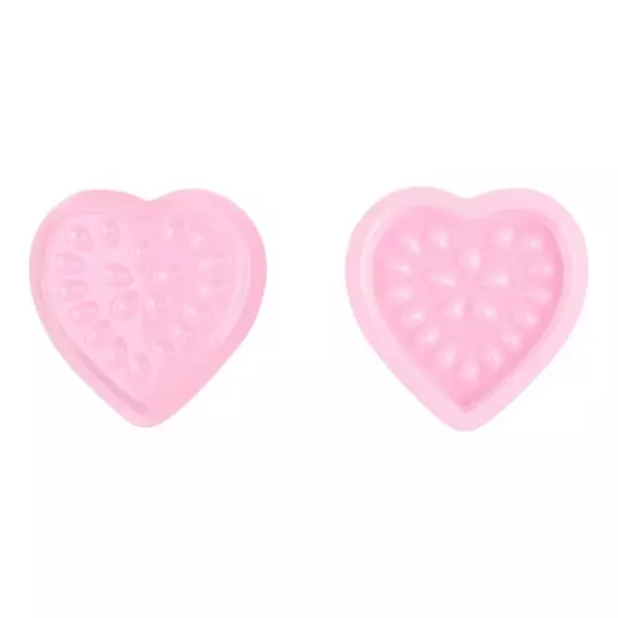 Палетка для клею Серце, рожева