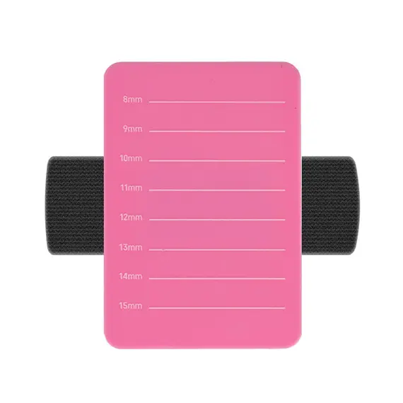 Планшетка для вій на руку на резинці 8 ліній (7-14 мм), рожева