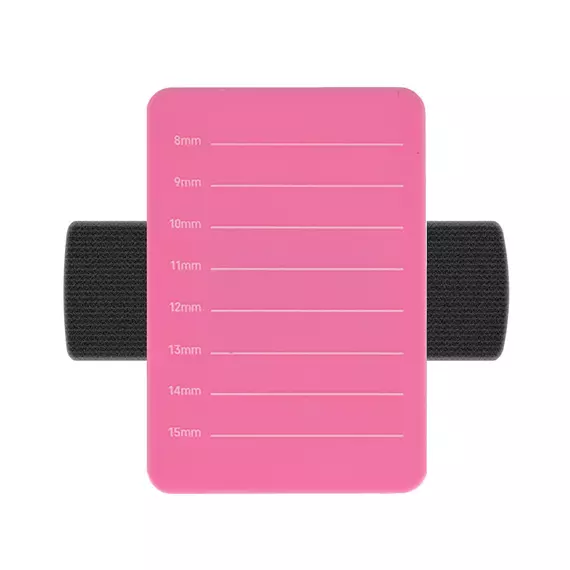 Планшетка для вій на руку на резинці 8 ліній (8-15 мм), рожева