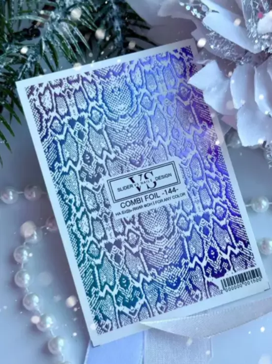 VS Nails / Слайдер дизайн / Combi foil -144-