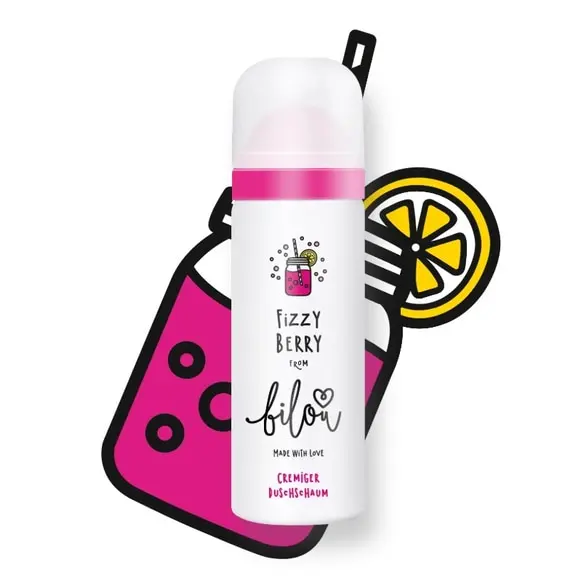 Bilou / Міні-пінка для душу / Fizzy Berry / 50 мл