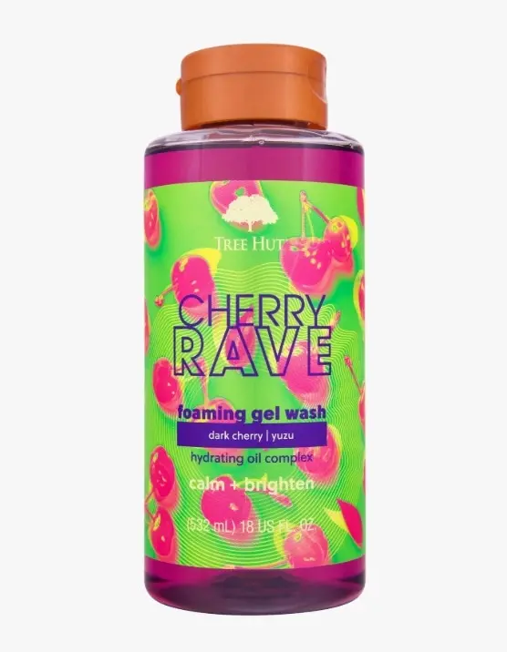 Tree Hut / Гель для душу / Cherry Rave Foaming Gel Wash / 532 ml