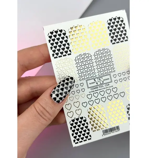 VS Nails / Слайдер дизайн / Combi foil -154-