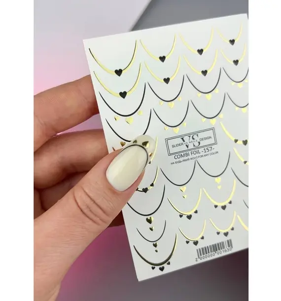 VS Nails / Слайдер дизайн / Combi foil -157-