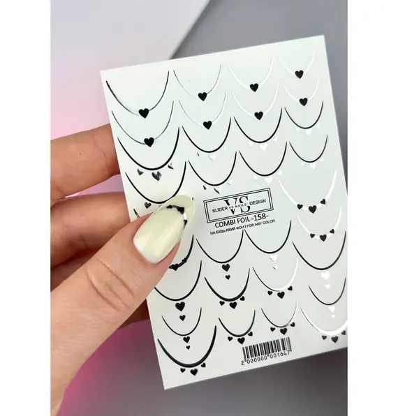 VS Nails / Слайдер дизайн / Combi foil -158-