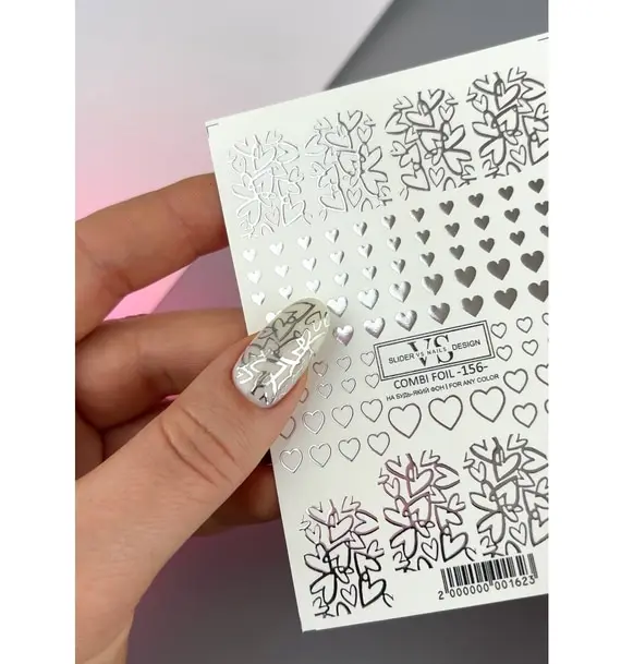 VS Nails / Слайдер дизайн / Combi foil -156-