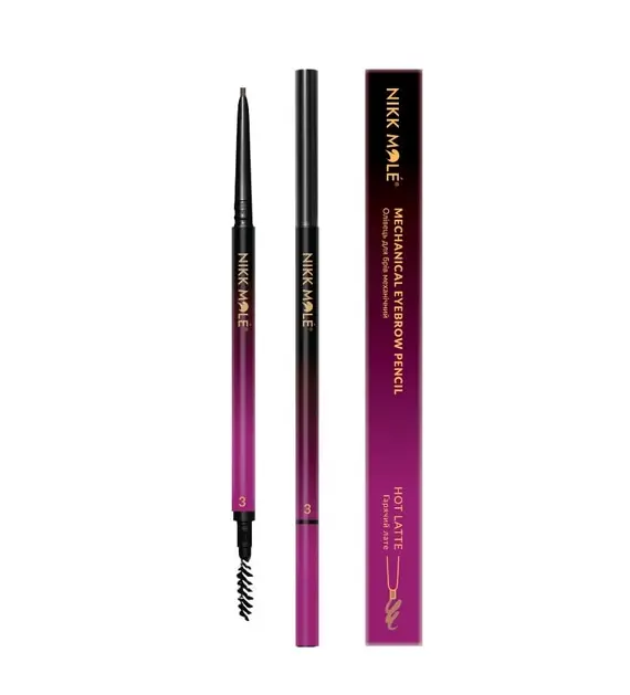 Nikk Mole /Олівець для брів механічний ультратонкий / Hot latte