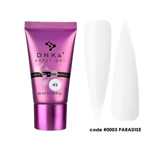 DNKa / Acryl Gel (tube) / 30 ml / #0003 Paradise (білий)