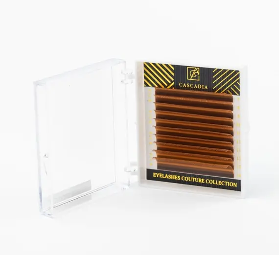 Вії CASCADIA / Light Brown / Мікс / 10 ліній