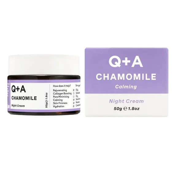 Q+A / Нічний крем для обличчя / Chamomile Calming Night Cream / 50g