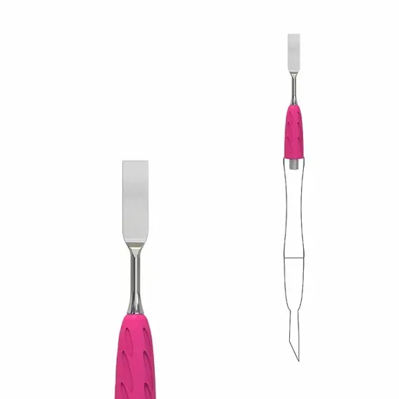 Staleks / Робоча частина лопатки / Combo UNIQ 18 / Пушер плаский прямий