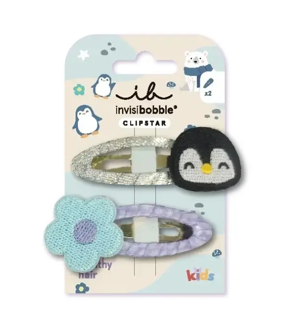 Invisibobble / Заколка для волосся / SNAP CLIP KIDS Polar Penguin