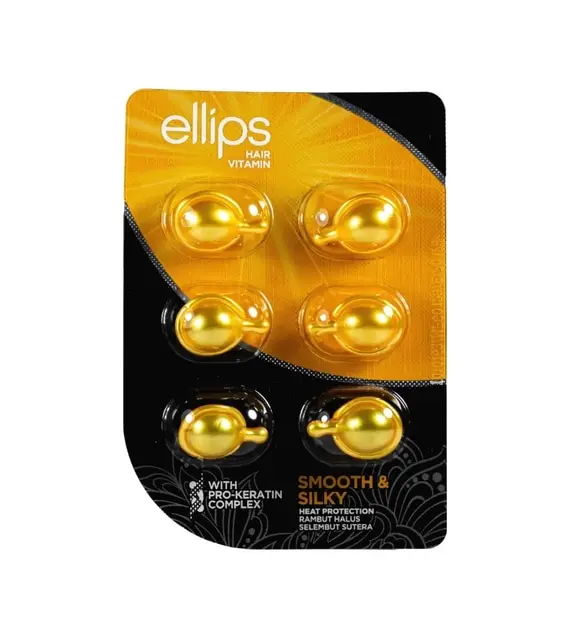 Ellips / Капсули (вітаміни) для волосся «Бездоганний шовк» з про-кератиновим комплексом / Hair Vitamin Smooth & Silky With Pro-Keratin Complex