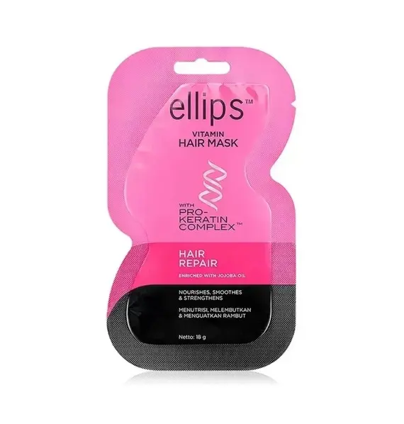Ellips / Маска для волосся / «Відновлення волосся» / Vitamin Hair Mask Hair Repair With Pro-Keratin Complex / 18 г