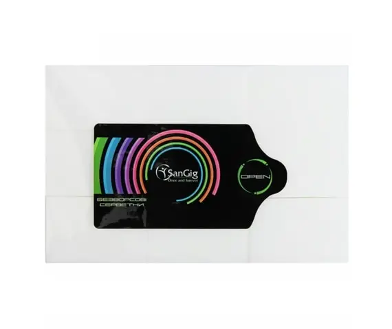 SanGig / Серветка безворсова / 4х6 см (400шт/уп)