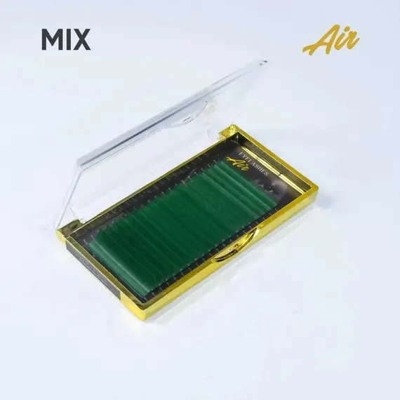 DIVOCHI / Вії зелені (green) / AIR / Mix