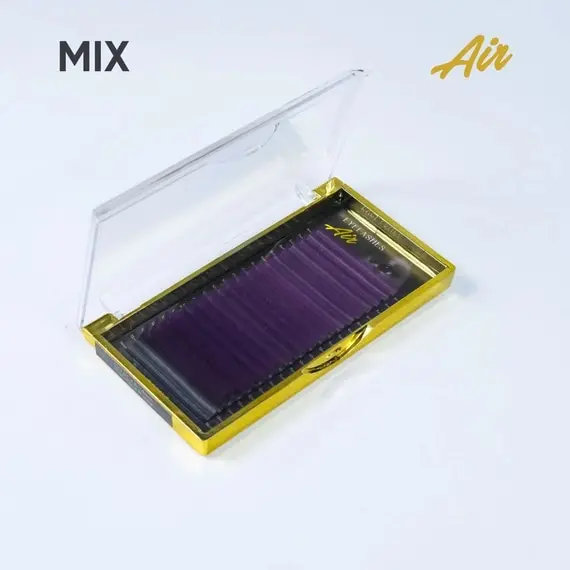 DIVOCHI / Вії фіолетові двотонові / AIR / MIX