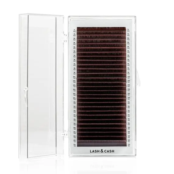 Вії Sculptor / LASH&CASH / Velvet Brown / 28 линий / Mix