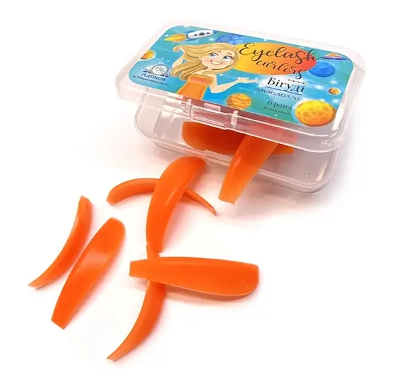 Platinum / Силіконові валики помаранчеві / 6 пар