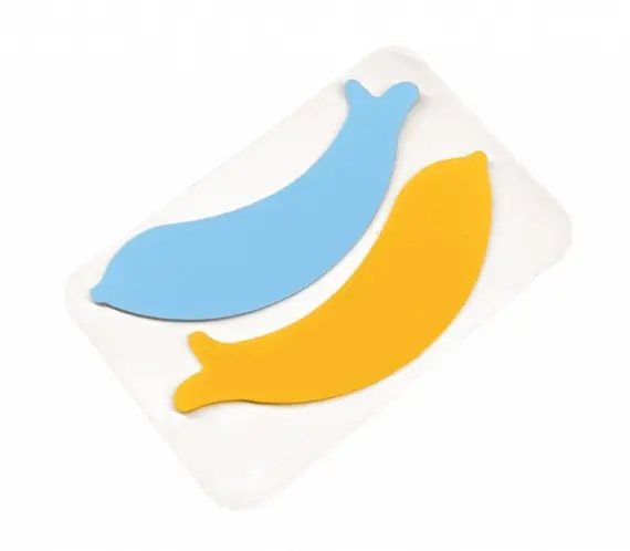 Platinum / Силіконові патчі дельфін / Синьо-жовті