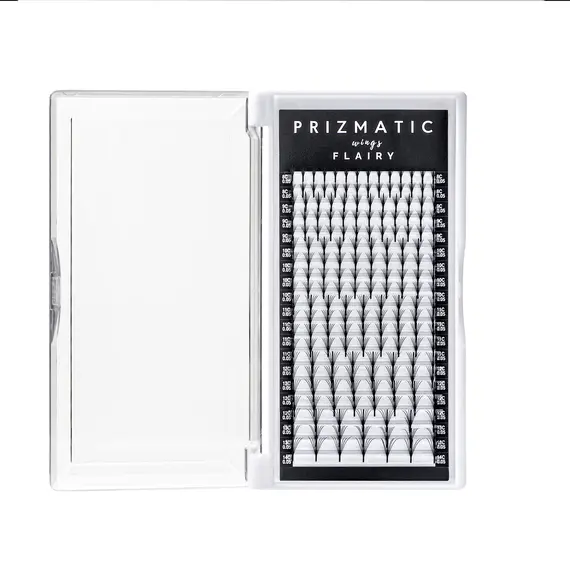 Вії Sculptor / PRIZMATIC / Пучки на стрічці чорні  Wings Flairy, mix 20 ліній,