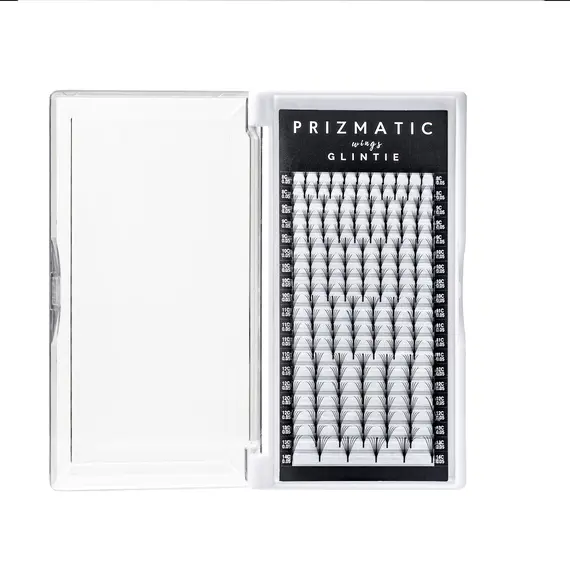 Вії Sculptor / PRIZMATIC / Пучки на стрічці чорні Wings Glintie, mix 20 ліній
