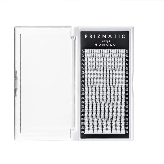 Вії Sculptor / PRIZMATIC / Пучки на стрічці чорні Wings Momoko, mix 20 ліній,