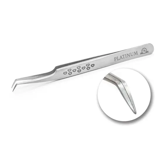 Platinum / Пінцет для вій / ET 45 Heart № 16
