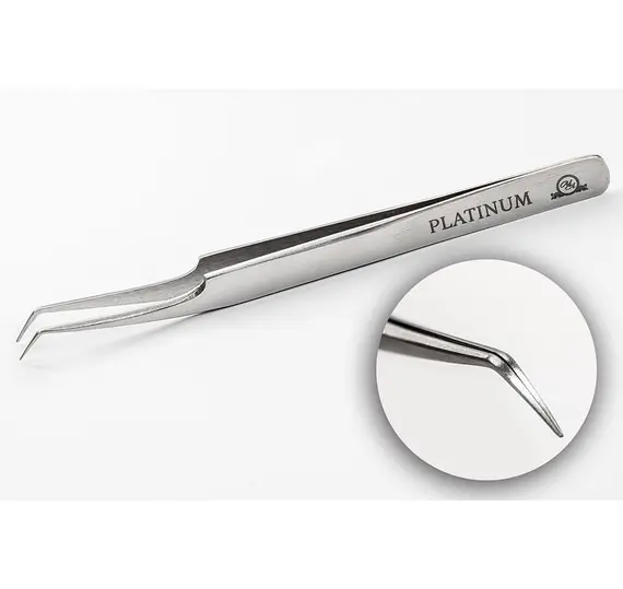 Platinum / Пінцет для вій / ET 45 № 14