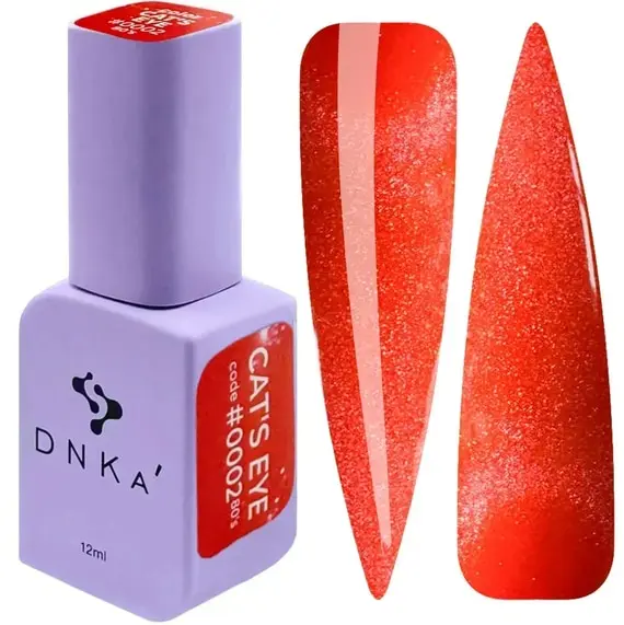 DNKa / Color Gel Polish / Cat's Eye / #0002 / 80's Hema/TPO free