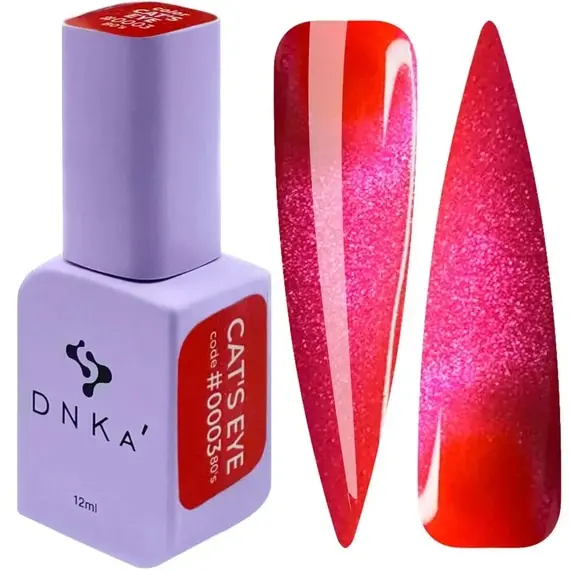 DNKa / Color Gel Polish / Cat's Eye / #0003 / 80's Hema/TPO free