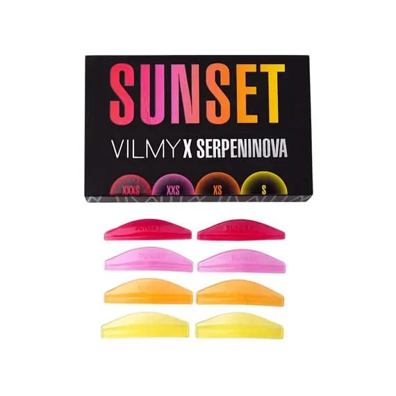 Vimy X Serpeninova / SUNSET валики для коротких вій / 4 пари (XXXS, XXS, XS, S)