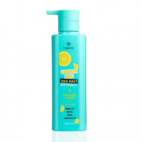 Bogenia / Шампунь для волосся Lemon Oil & Sea Salt Shampoo / BG440 №001 / 450 мл